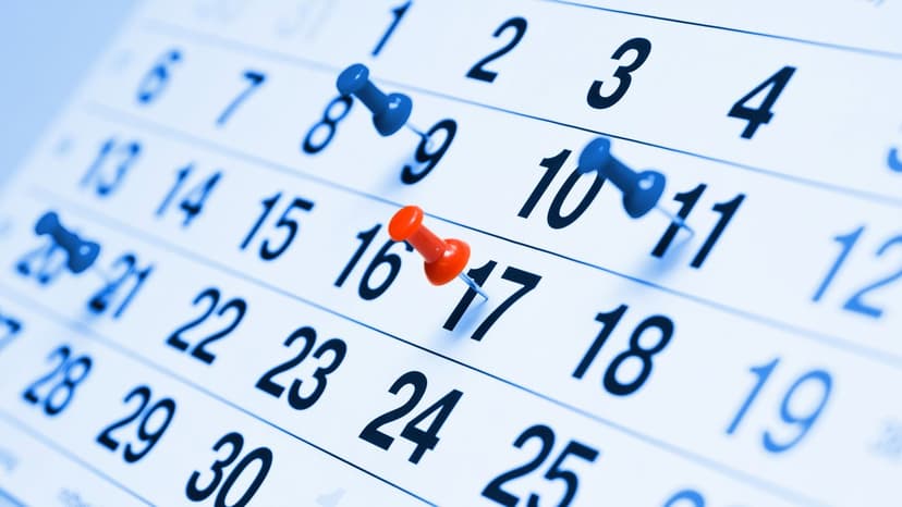 Kalender med nålar